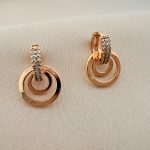 گوشواره دایره‌ای CM مدل C0004C - دیدی کالا | DiDikala