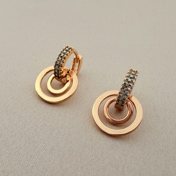 گوشواره دایره‌ای CM مدل C0004C - دیدی کالا | DiDikala