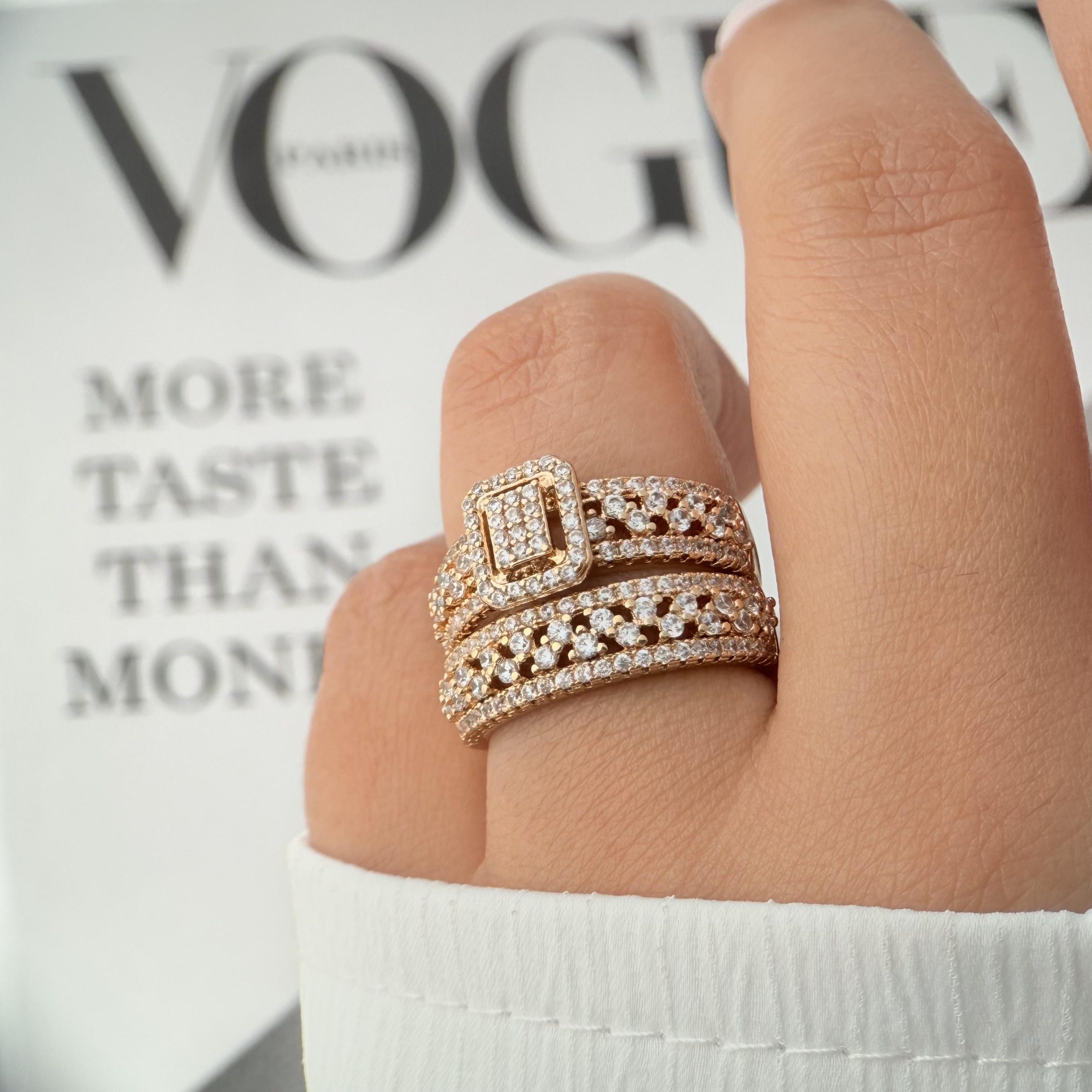 Xuping R00100 Ring Didikala (1) انگشتر حلقه و پشت حلقه ژوپینگ مدل R00100 - دیدی کالا | DiDikala