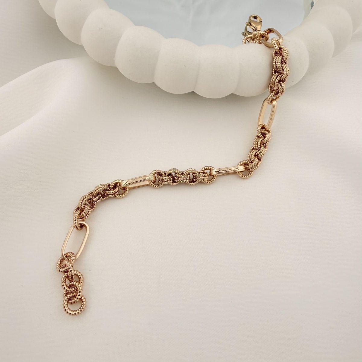 دستبند زنجیری ژوپینگ مدل X001204628 - دیدی کالا | DiDikala