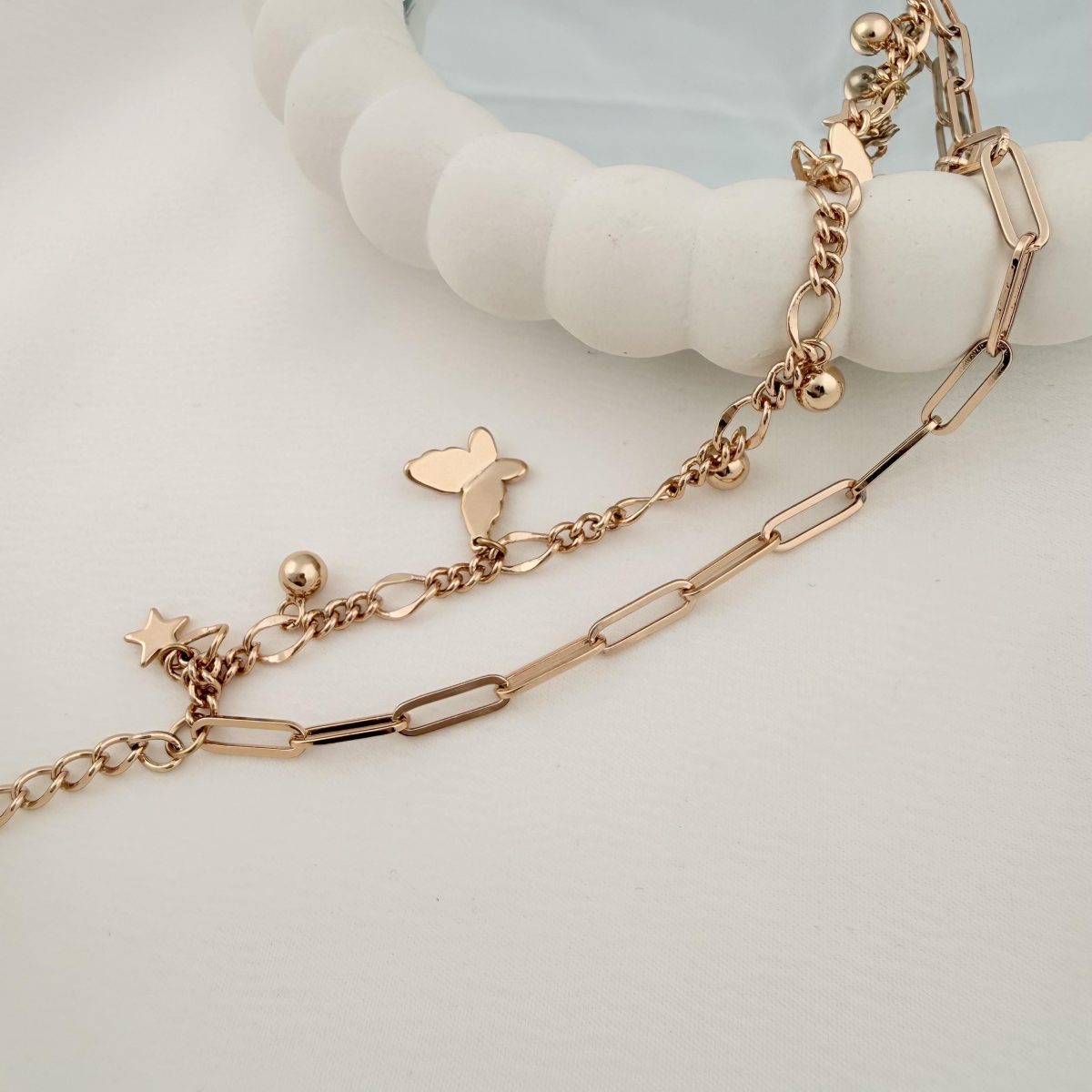 دستبند فیگارو پروانه‌ای ژوپینگ مدل X001228208 - دیدی کالا | DiDikala